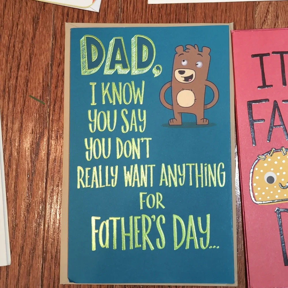 Bundle Of 5 Cards Teacher Just Because Birthday Fathers Day